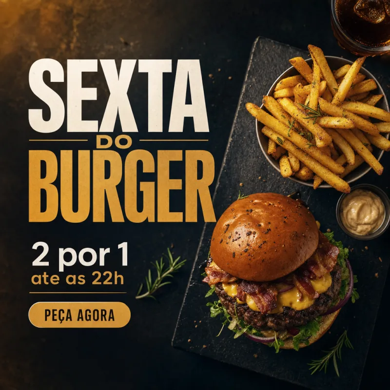 Exemplo de post de oferta para restaurante